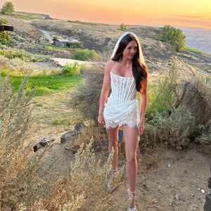 Heiress Beverly Hills lace corset dress